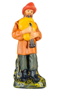 figura in gesso di pastore per presepe made in italy