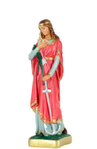 statua in gesso di santa filomena produzione arte barsanti lucca toscana