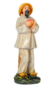 figura in gesso per presepe in gesso dipinta a mano made in italy