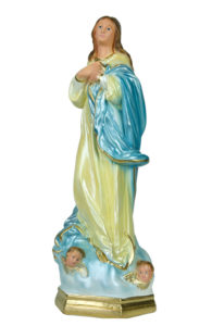 statua madonna in gesso di arte barsanti produzione presepi