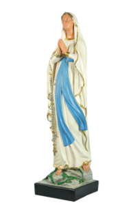 statua in resina della figura della madonna d lourdes cm 80 di produzione arte barsanti presepi