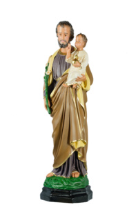 statua sacra di san giuseppe cm65 in resina di produzione arte barsanti presepe lucca